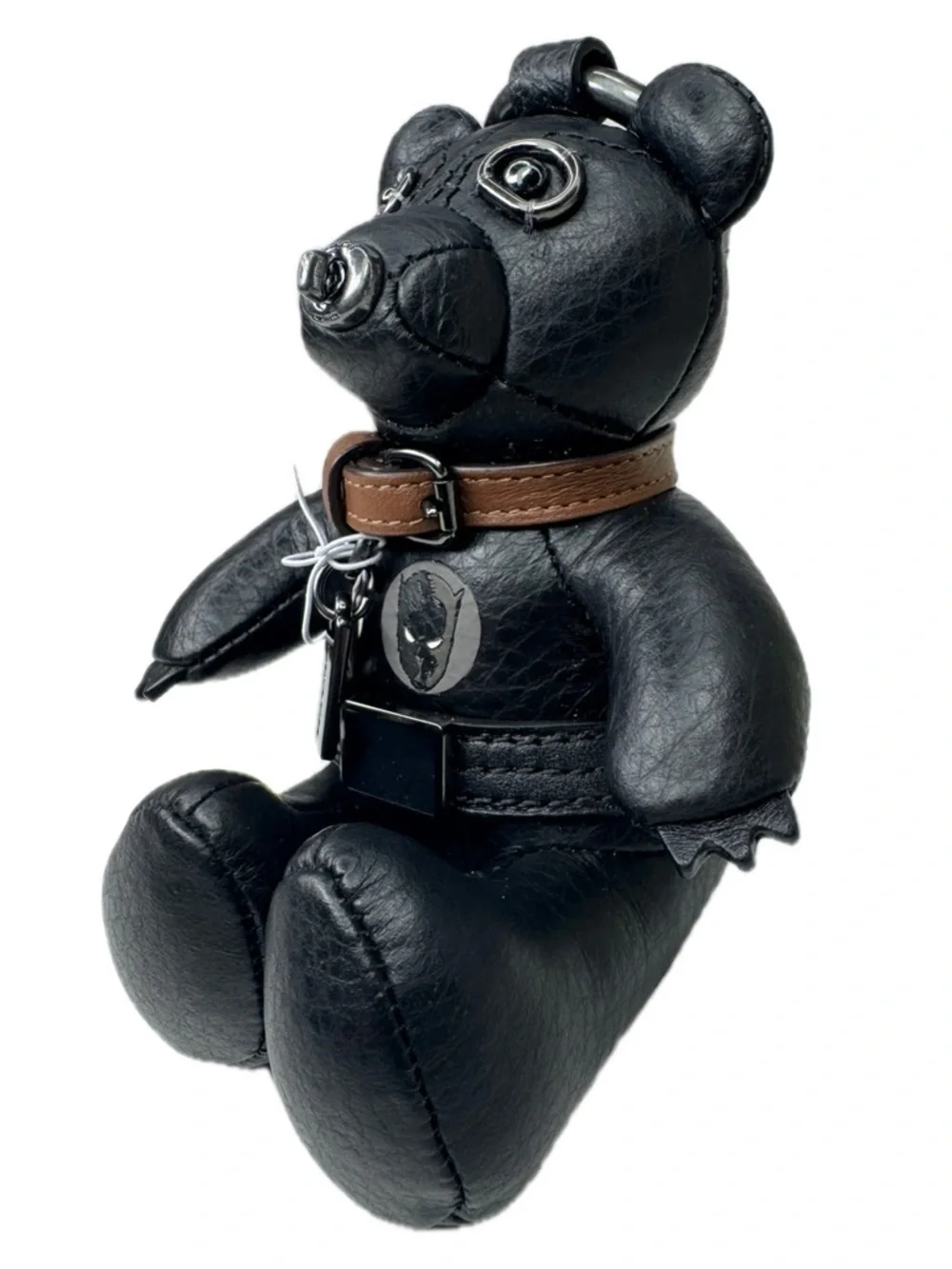 Coach Marvel Rare Black Panther Leather Bag Charm Keychain Fob 2750